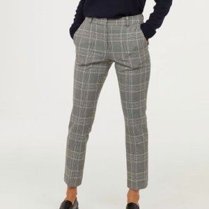 H&M tapered plaid pants